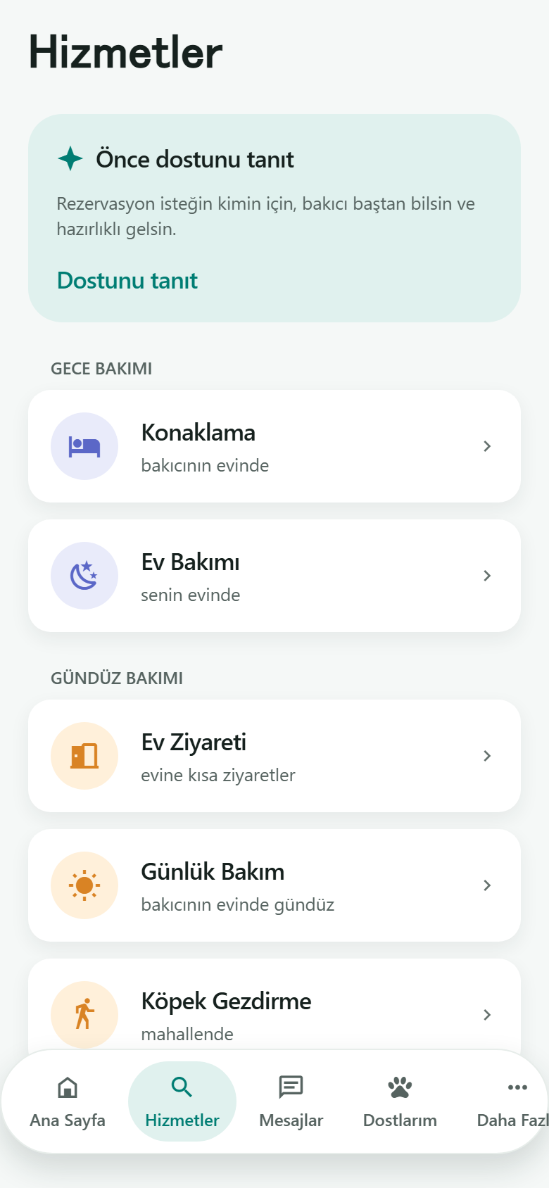 Kuyruk uygulamasında bakım hizmetleri.